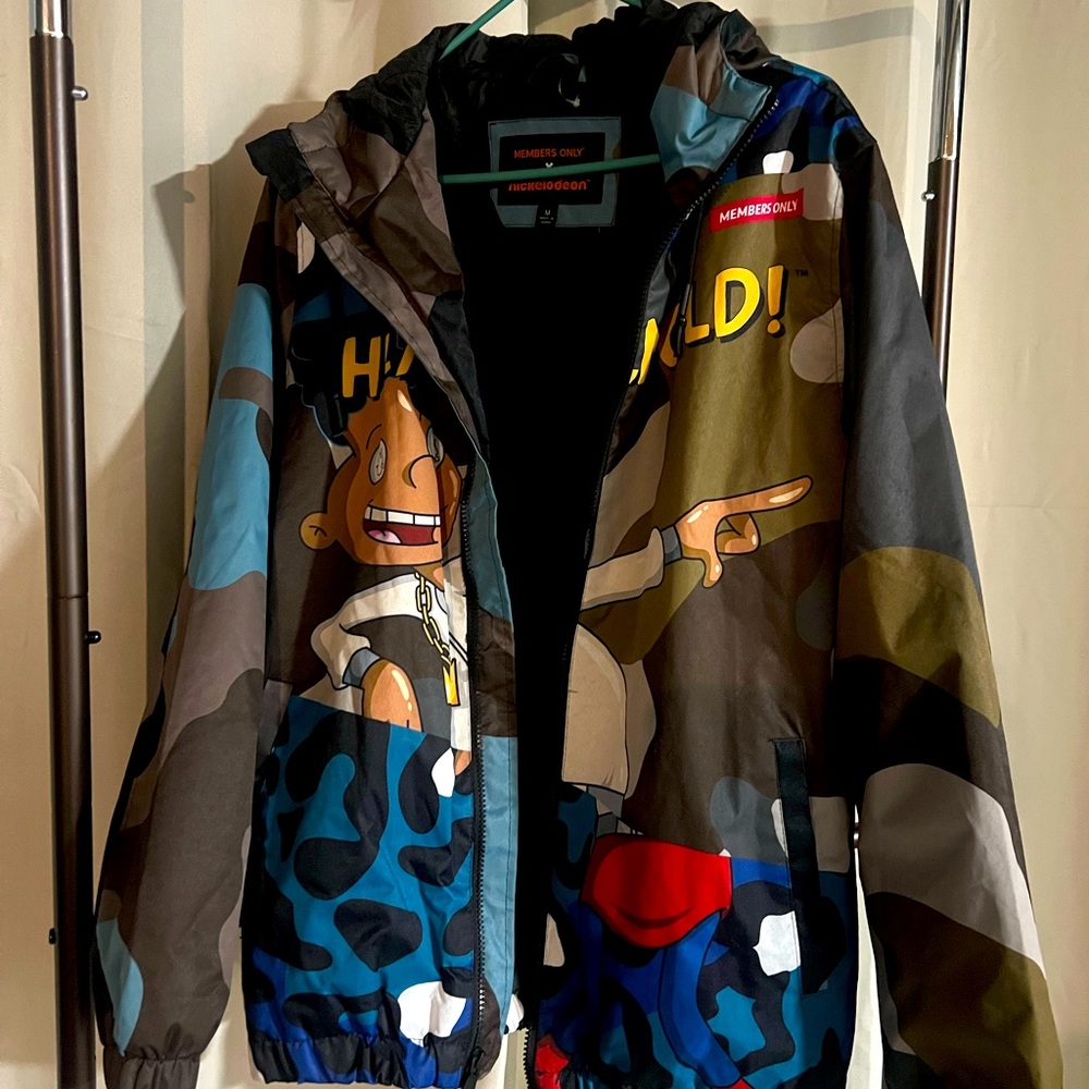 Members Only Nickelodeon Hey Arnold Jacket Medium